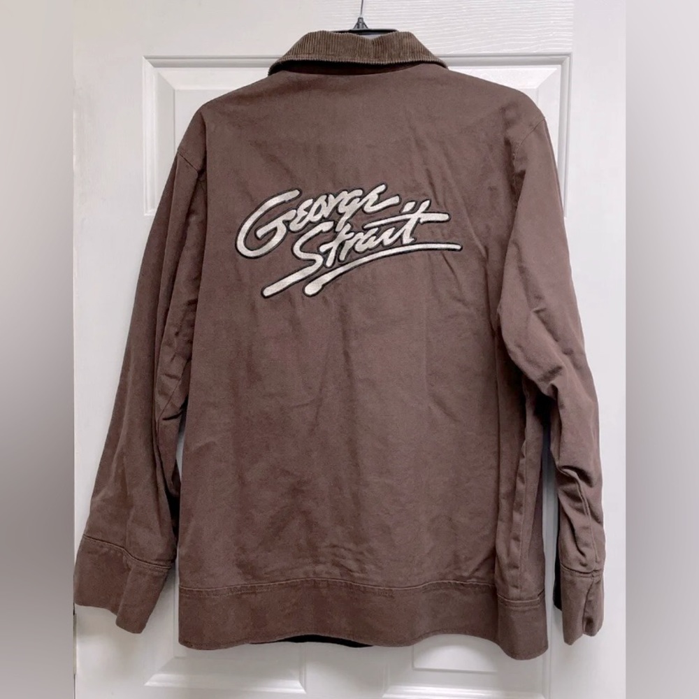 Authentic George Strait Embroidered Work Coat Concert Tour Jacket NWOT Large
